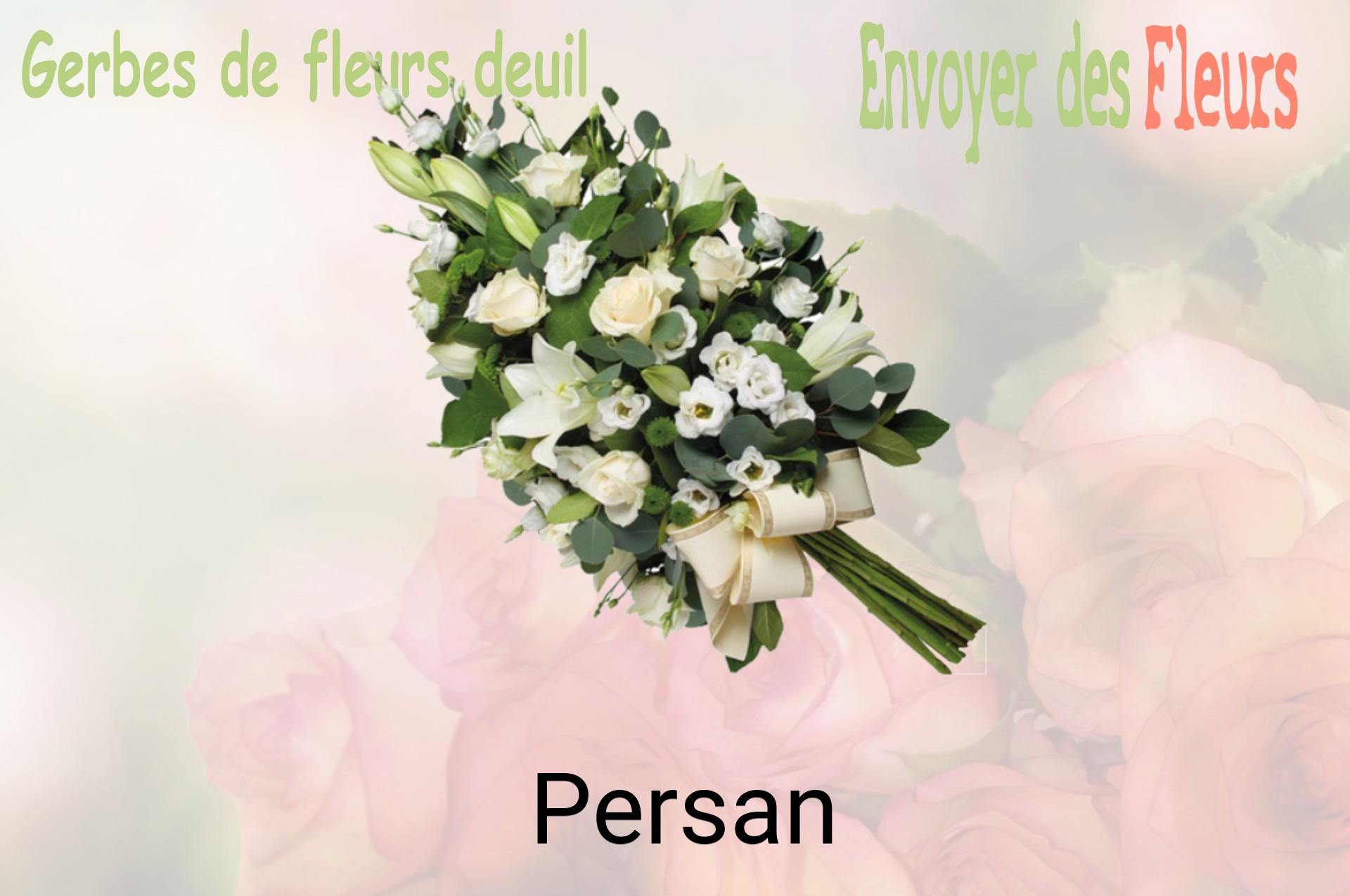 Gerbe de fleurs de deuil livrée à Persan